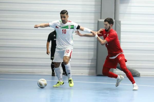 پیروزی تیم ملی فوتسال ایران مقابل قرقیزستان و صعود بعنوان صدرنشین