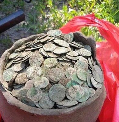 کشف گنجینه ای از سکه های تاریخی در جنگلی در رومانی